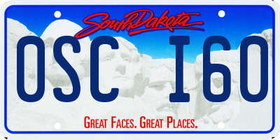 SD license plate 0SCI60