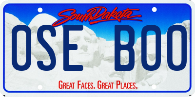 SD license plate 0SEB00