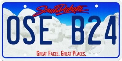 SD license plate 0SEB24