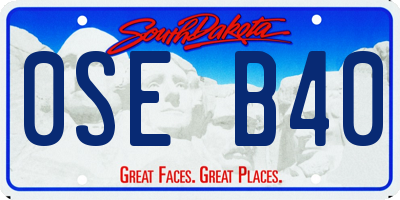 SD license plate 0SEB40