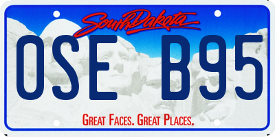 SD license plate 0SEB95