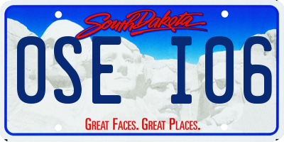 SD license plate 0SEI06