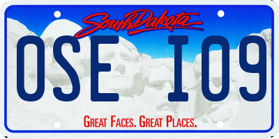 SD license plate 0SEI09