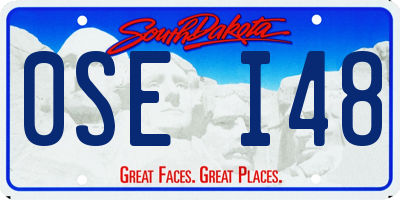 SD license plate 0SEI48