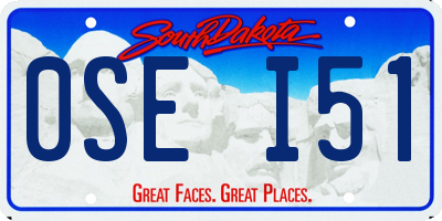 SD license plate 0SEI51