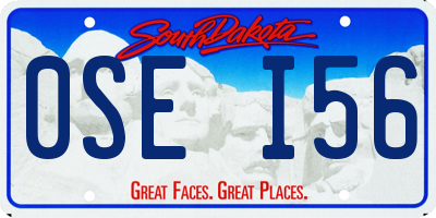 SD license plate 0SEI56