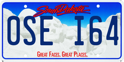 SD license plate 0SEI64