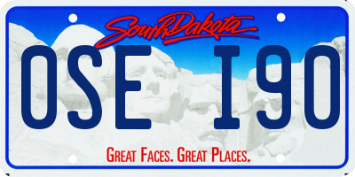 SD license plate 0SEI90
