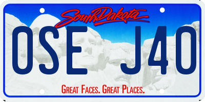 SD license plate 0SEJ40