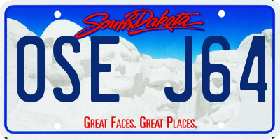 SD license plate 0SEJ64