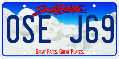 SD license plate 0SEJ69