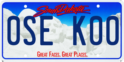SD license plate 0SEK00