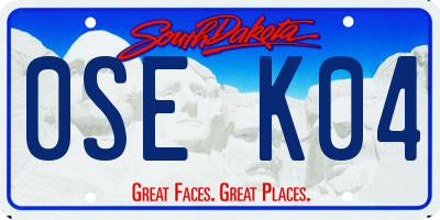 SD license plate 0SEK04