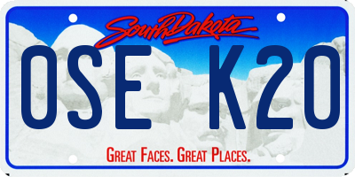 SD license plate 0SEK20