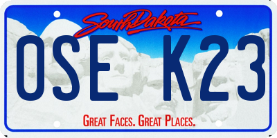 SD license plate 0SEK23