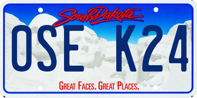 SD license plate 0SEK24