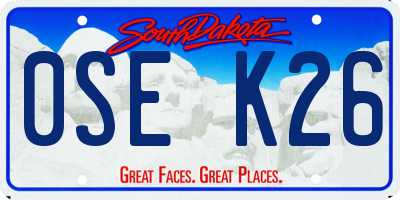 SD license plate 0SEK26