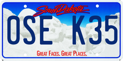 SD license plate 0SEK35