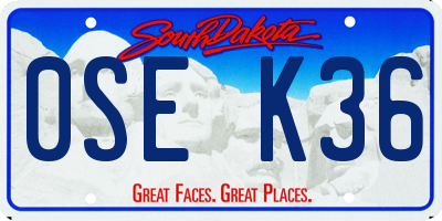 SD license plate 0SEK36