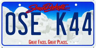 SD license plate 0SEK44