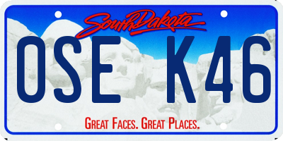 SD license plate 0SEK46