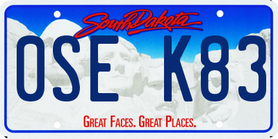 SD license plate 0SEK83