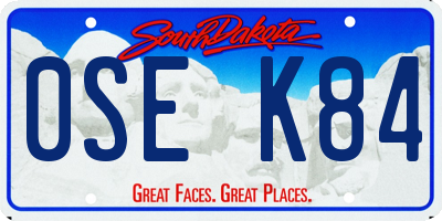 SD license plate 0SEK84