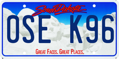 SD license plate 0SEK96