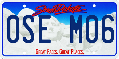 SD license plate 0SEM06