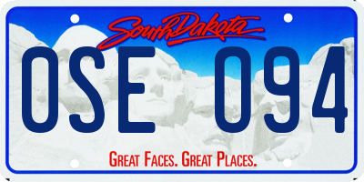 SD license plate 0SEO94