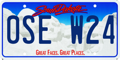 SD license plate 0SEW24