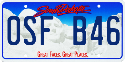 SD license plate 0SFB46