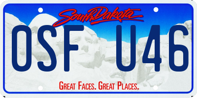SD license plate 0SFU46