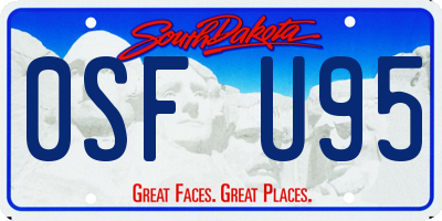 SD license plate 0SFU95