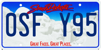 SD license plate 0SFY95