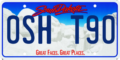 SD license plate 0SHT90