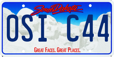 SD license plate 0SIC44