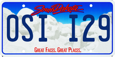 SD license plate 0SII29