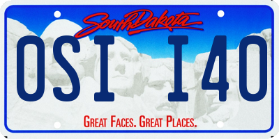 SD license plate 0SII40
