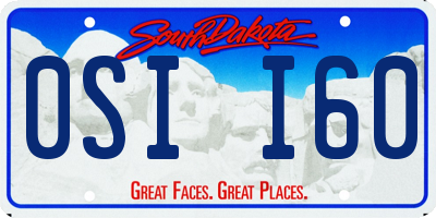 SD license plate 0SII60
