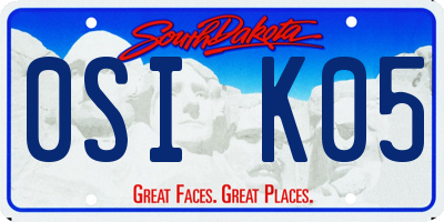 SD license plate 0SIK05
