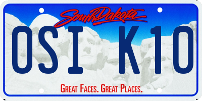 SD license plate 0SIK10