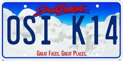 SD license plate 0SIK14