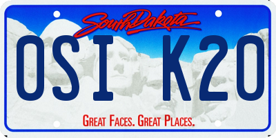 SD license plate 0SIK20