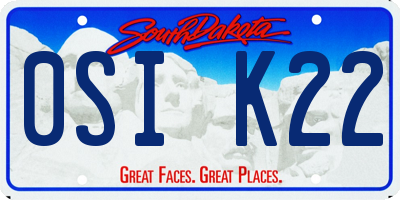 SD license plate 0SIK22