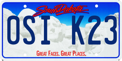SD license plate 0SIK23