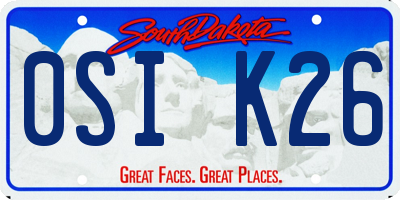 SD license plate 0SIK26