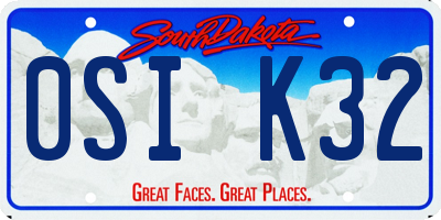 SD license plate 0SIK32