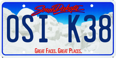 SD license plate 0SIK38