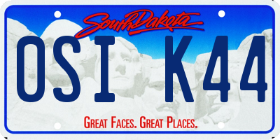 SD license plate 0SIK44